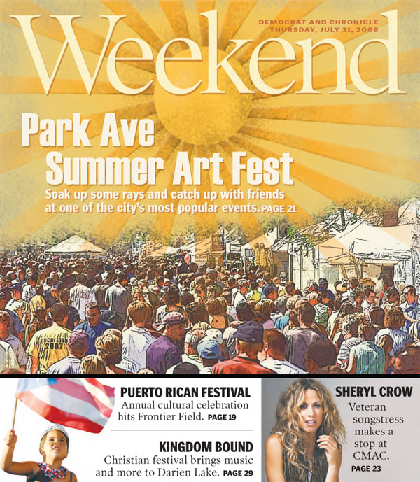 Park Avenue Summer Arts Festival sun poster
